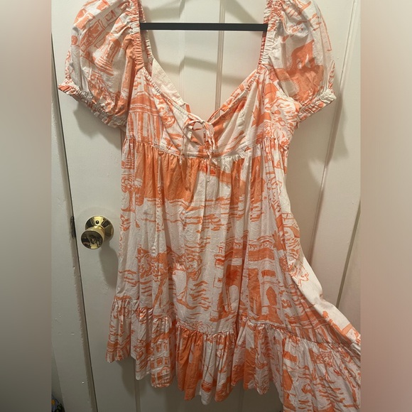 Urban Outfitters UO Wonderland Tie-Back Babydoll Dress - Picture 7 of 9